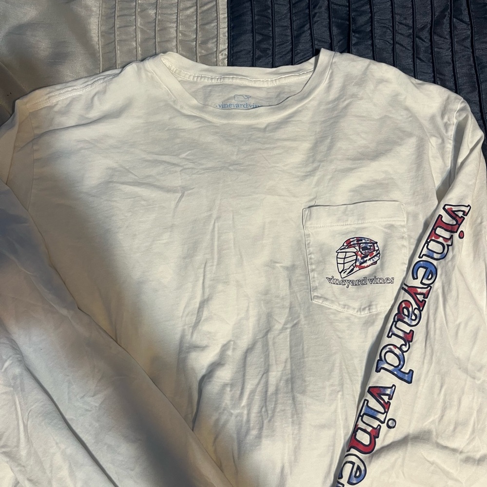 Vineyard Vines White Long Sleeve Men's Shirt